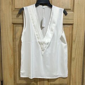 Elegant White Sleeveless Top
